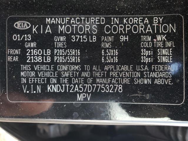 Photo 12 VIN: KNDJT2A57D7753278 - KIA SOUL 