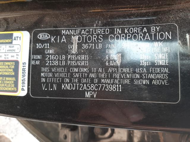 Photo 9 VIN: KNDJT2A58C7739811 - KIA SOUL 