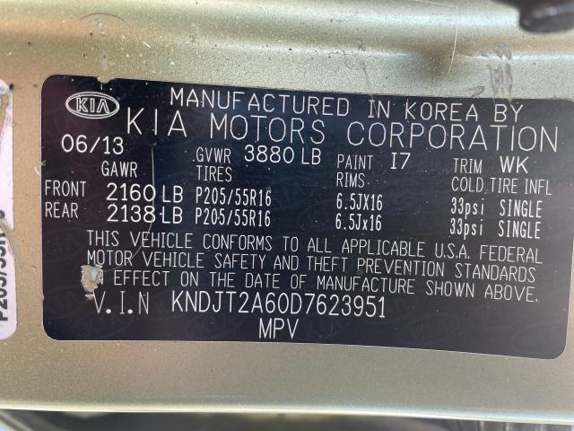 Photo 9 VIN: KNDJT2A60D7623951 - KIA SOUL 