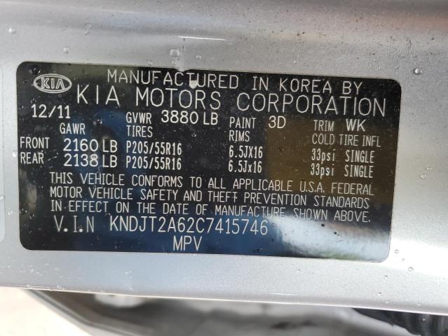 Photo 11 VIN: KNDJT2A62C7415746 - KIA SOUL 