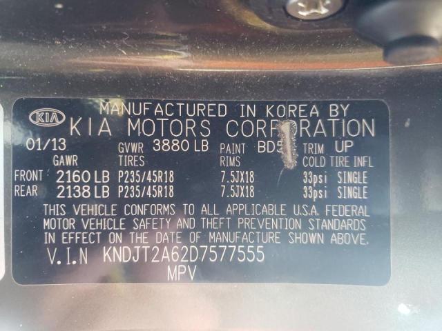 Photo 9 VIN: KNDJT2A62D7577555 - KIA SOUL + 