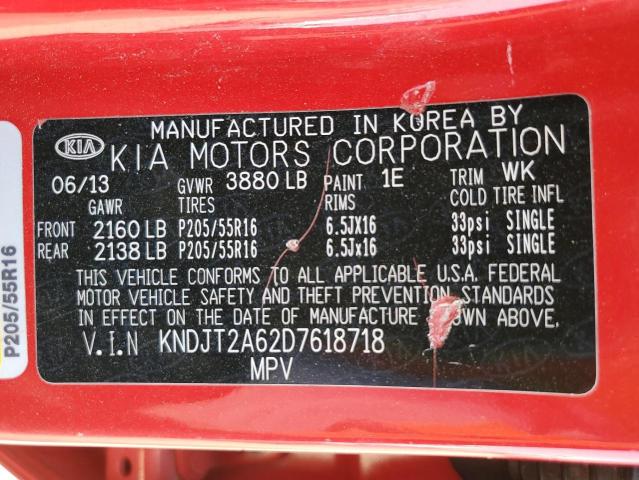 Photo 12 VIN: KNDJT2A62D7618718 - KIA SOUL 