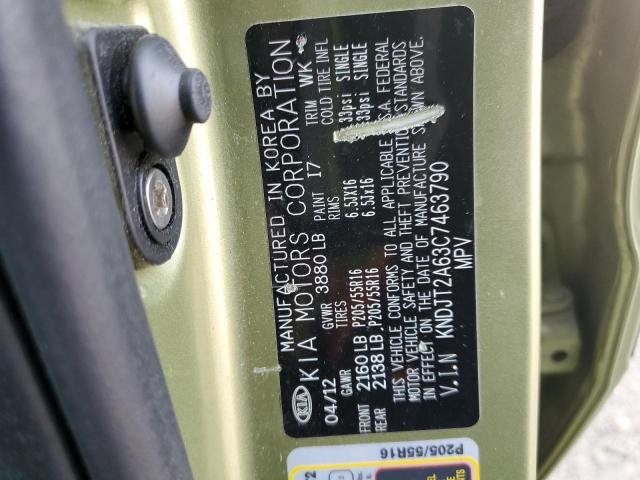 Photo 12 VIN: KNDJT2A63C7463790 - KIA SOUL + 