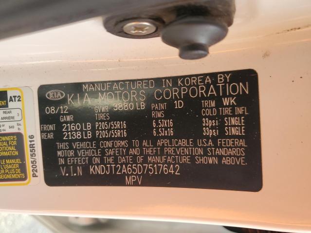 Photo 11 VIN: KNDJT2A65D7517642 - KIA SOUL 