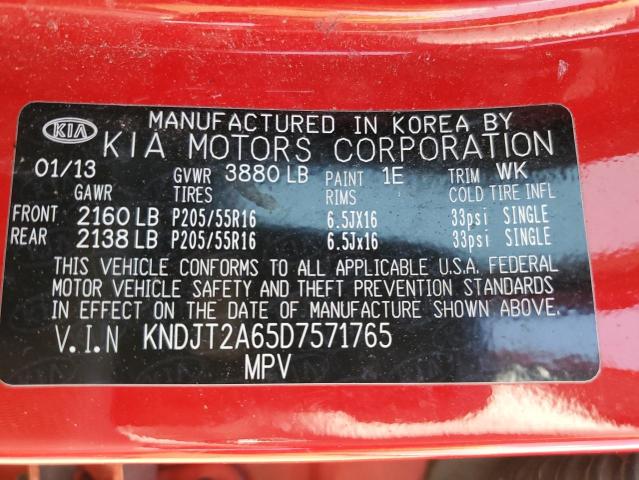 Photo 11 VIN: KNDJT2A65D7571765 - KIA SOUL 