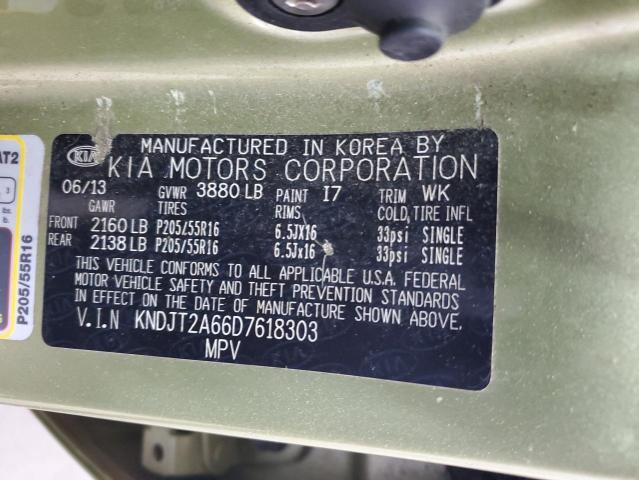 Photo 11 VIN: KNDJT2A66D7618303 - KIA SOUL 