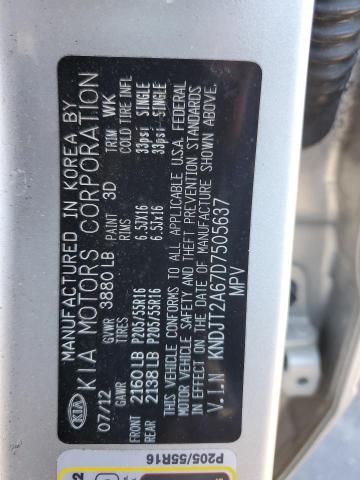 Photo 11 VIN: KNDJT2A67D7505637 - KIA SOUL 