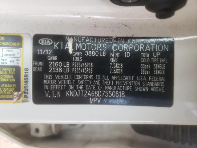 Photo 9 VIN: KNDJT2A68D7550618 - KIA SOUL + 