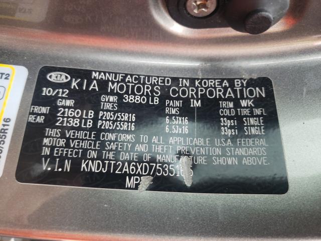 Photo 9 VIN: KNDJT2A6XD7535165 - KIA SOUL + 