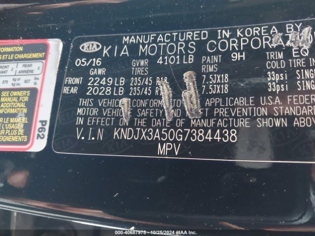 Photo 8 VIN: KNDJX3A50G7384438 - KIA SOUL 