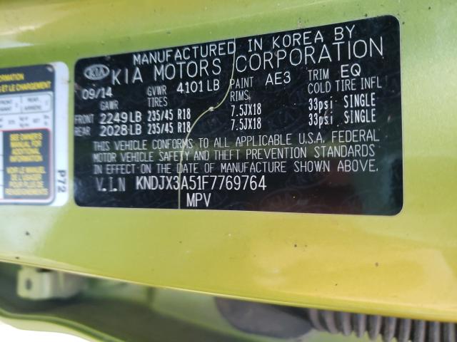 Photo 9 VIN: KNDJX3A51F7769764 - KIA SOUL ! 