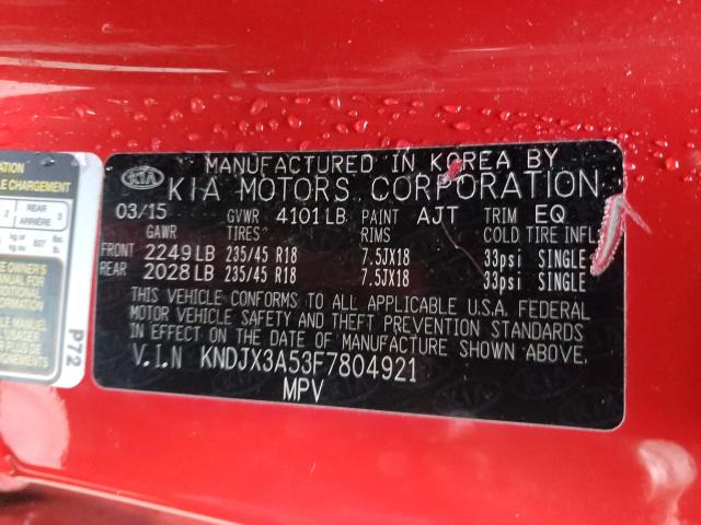 Photo 9 VIN: KNDJX3A53F7804921 - KIA SOUL ! 