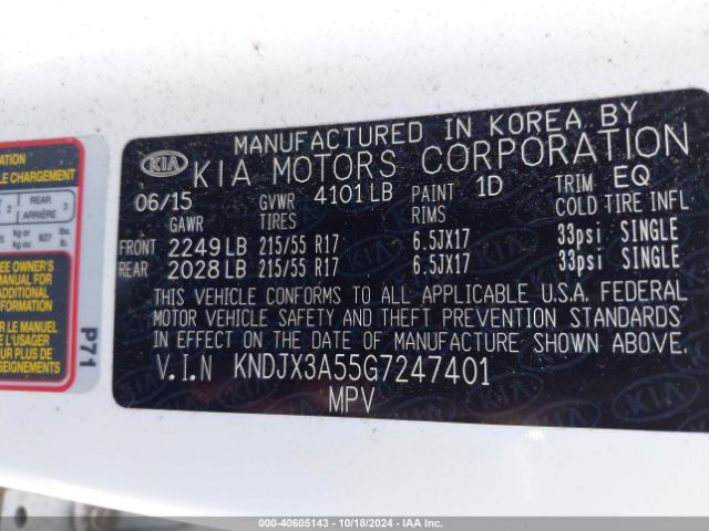 Photo 8 VIN: KNDJX3A55G7247401 - KIA SOUL 