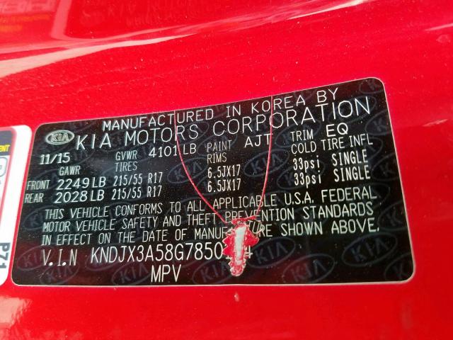 Photo 9 VIN: KNDJX3A58G7850164 - KIA SOUL ! 