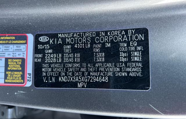 Photo 9 VIN: KNDJX3A5XG7294648 - KIA SOUL ! 