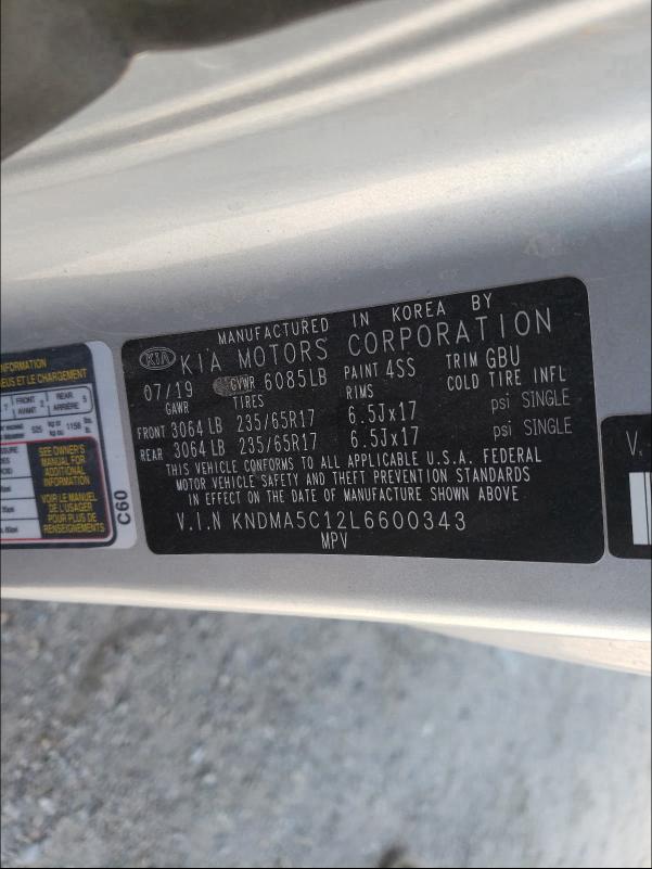 Photo 9 VIN: KNDMA5C12L6600343 - KIA SEDONA L 