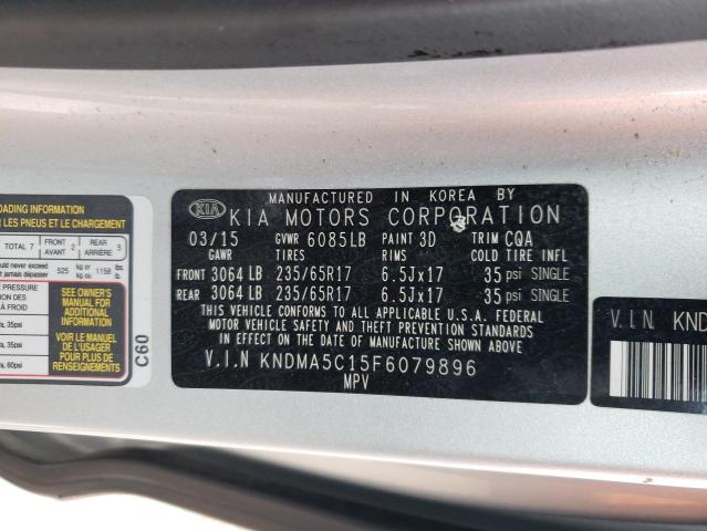 Photo 12 VIN: KNDMA5C15F6079896 - KIA SEDONA L 