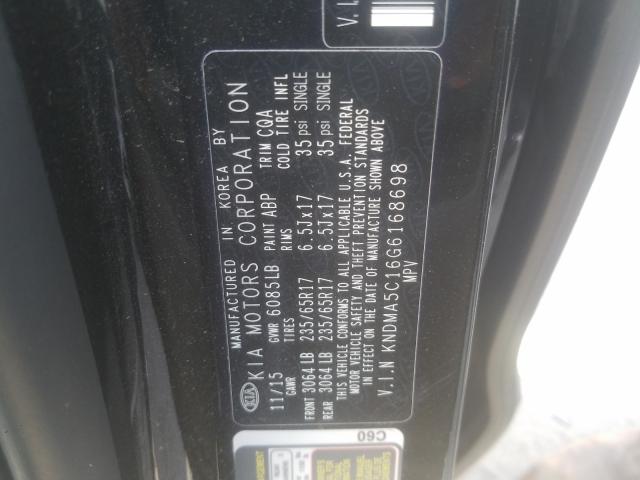 Photo 9 VIN: KNDMA5C16G6168698 - KIA SEDONA L 