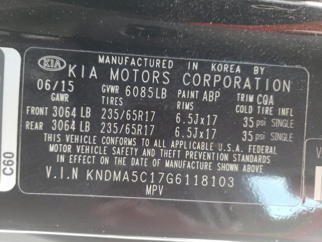 Photo 9 VIN: KNDMA5C17G6118103 - KIA SEDONA L 