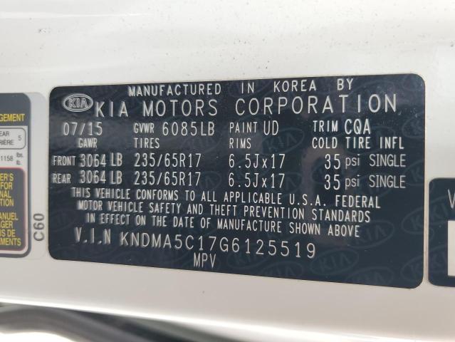 Photo 13 VIN: KNDMA5C17G6125519 - KIA SEDONA L 