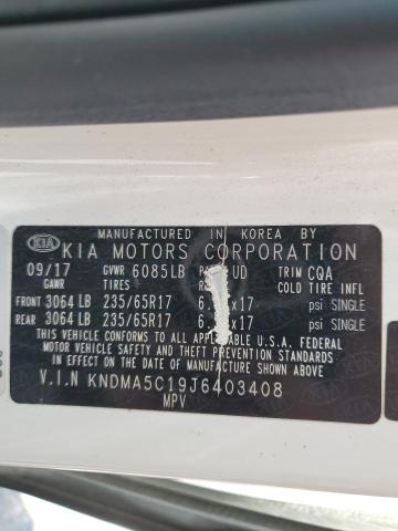 Photo 12 VIN: KNDMA5C19J6403408 - KIA SEDONA L 