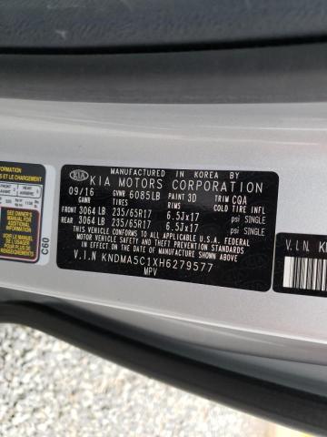 Photo 9 VIN: KNDMA5C1XH6279577 - KIA SEDONA L 