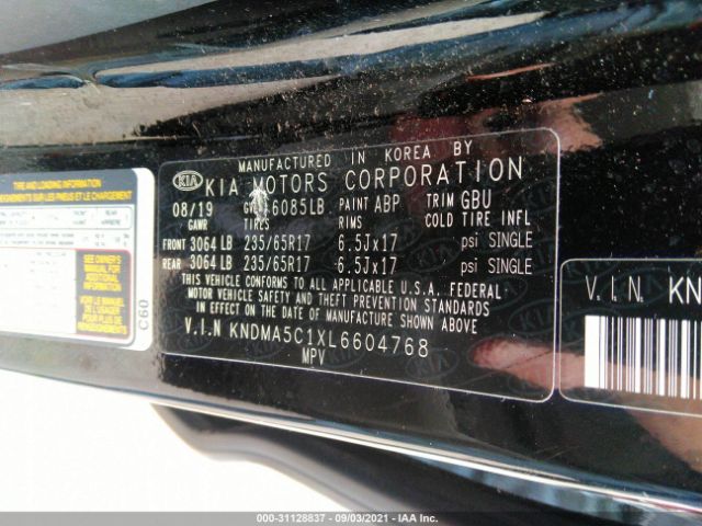 Photo 8 VIN: KNDMA5C1XL6604768 - KIA SEDONA 