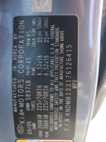 Photo 12 VIN: KNDMB133176126415 - KIA SEDONA EX 