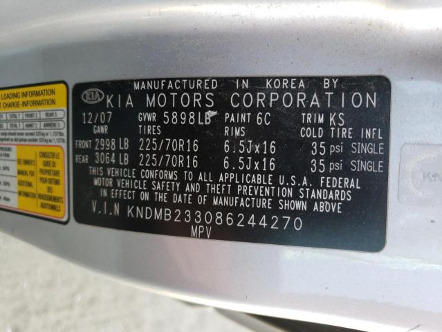 Photo 12 VIN: KNDMB233086244270 - KIA SEDONA EX 