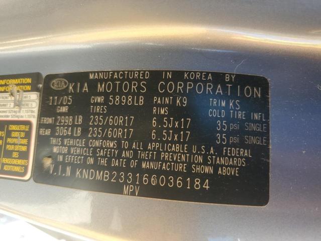 Photo 12 VIN: KNDMB233166036184 - KIA ALL MODELS 