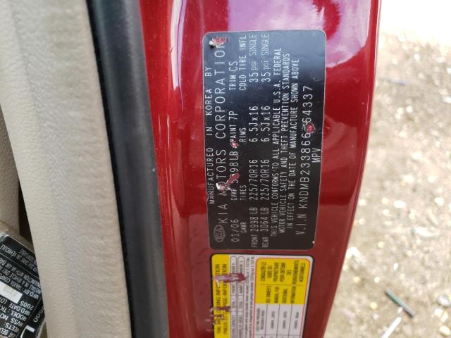 Photo 13 VIN: KNDMB233866064337 - KIA SEDONA EX 