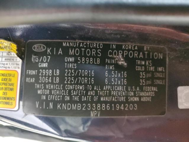 Photo 12 VIN: KNDMB233886194203 - KIA SEDONA EX 