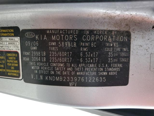 Photo 12 VIN: KNDMB233976122635 - KIA SEDONA EX 