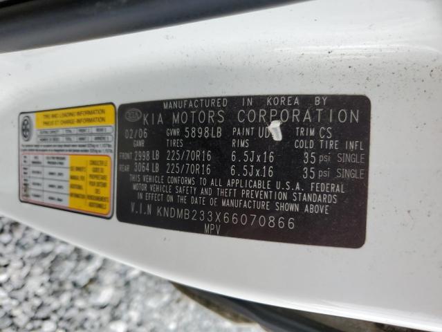 Photo 13 VIN: KNDMB233X66070866 - KIA SEDONA EX 