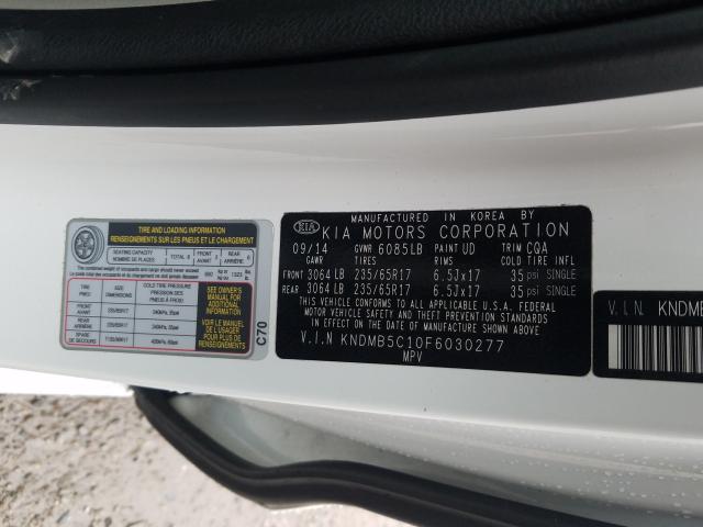 Photo 9 VIN: KNDMB5C10F6030277 - KIA SEDONA LX 