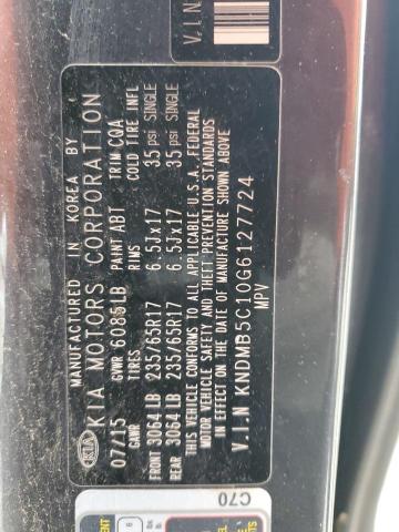 Photo 12 VIN: KNDMB5C10G6127724 - KIA SEDONA LX 