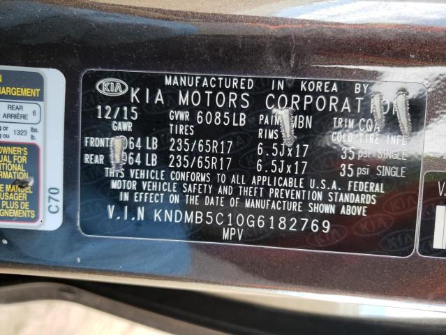 Photo 12 VIN: KNDMB5C10G6182769 - KIA SEDONA LX 