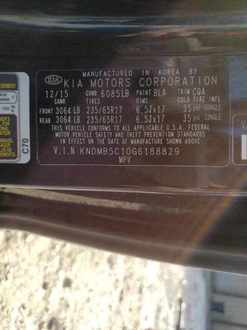 Photo 9 VIN: KNDMB5C10G6188829 - KIA SEDONA LX 