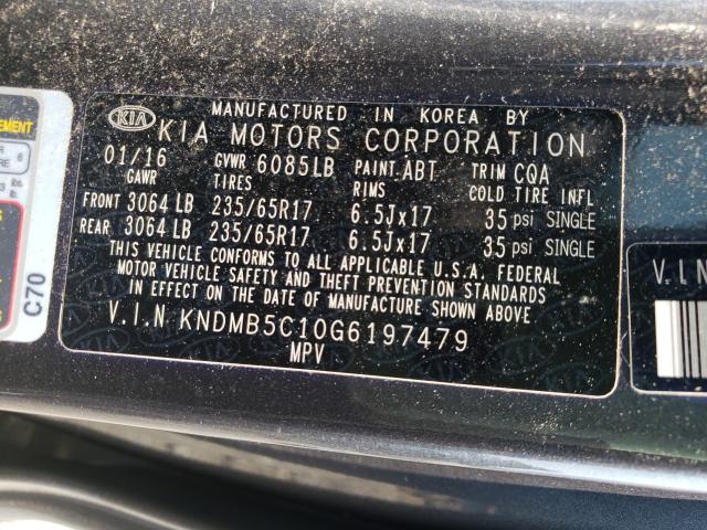 Photo 9 VIN: KNDMB5C10G6197479 - KIA SEDONA LX 