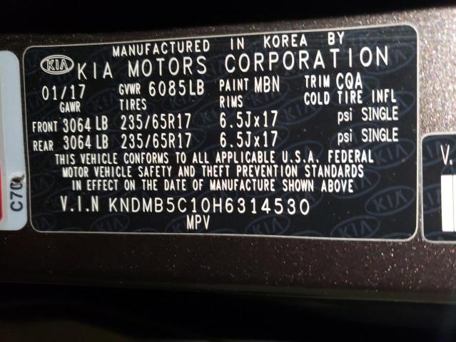 Photo 12 VIN: KNDMB5C10H6314530 - KIA ALL MODELS 