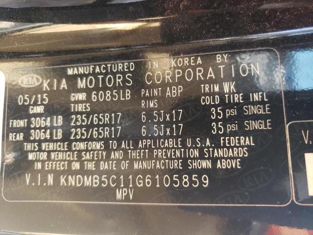 Photo 12 VIN: KNDMB5C11G6105859 - KIA SEDONA LX 