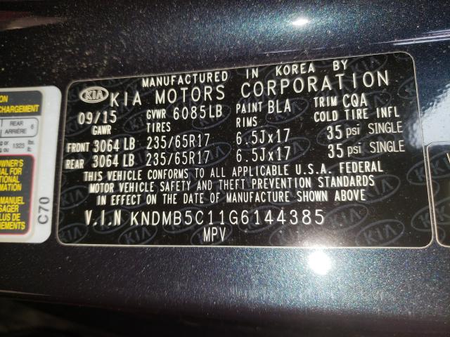 Photo 9 VIN: KNDMB5C11G6144385 - KIA SEDONA LX 