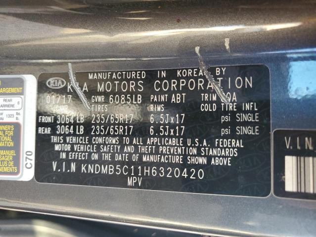 Photo 13 VIN: KNDMB5C11H6320420 - KIA SEDONA LX 