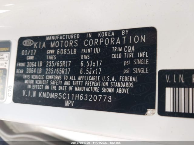 Photo 8 VIN: KNDMB5C11H6320773 - KIA SEDONA 