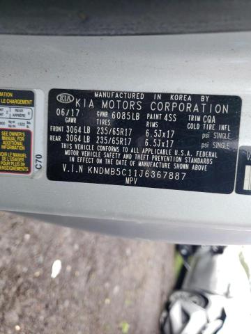 Photo 12 VIN: KNDMB5C11J6367887 - KIA SEDONA LX 