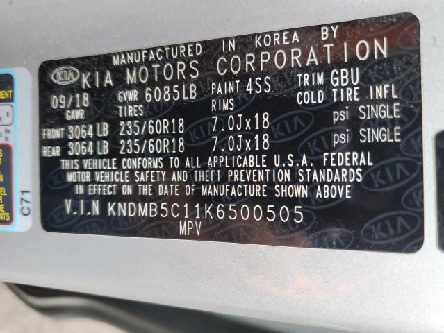 Photo 12 VIN: KNDMB5C11K6500505 - KIA SEDONA LX 