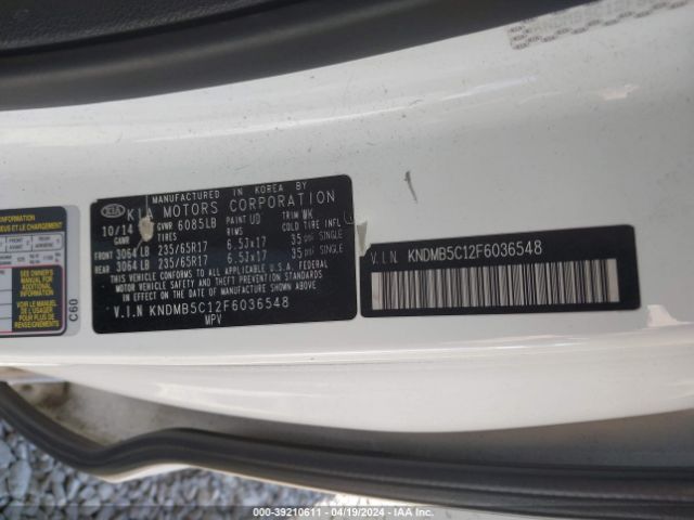 Photo 8 VIN: KNDMB5C12F6036548 - KIA SEDONA 