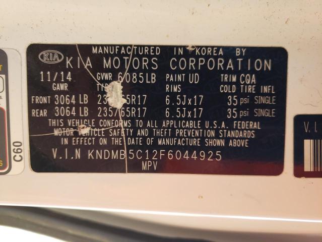 Photo 12 VIN: KNDMB5C12F6044925 - KIA ALL MODELS 