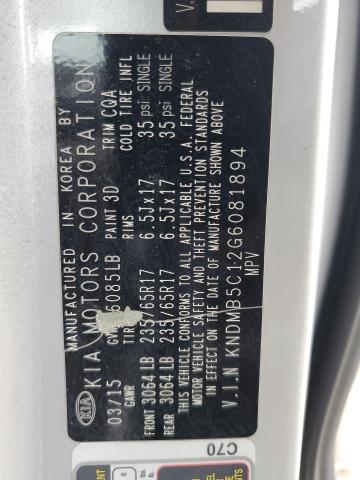 Photo 12 VIN: KNDMB5C12G6081894 - KIA SEDONA LX 