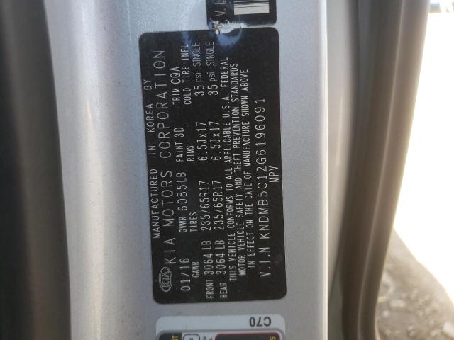 Photo 12 VIN: KNDMB5C12G6196091 - KIA SEDONA LX 